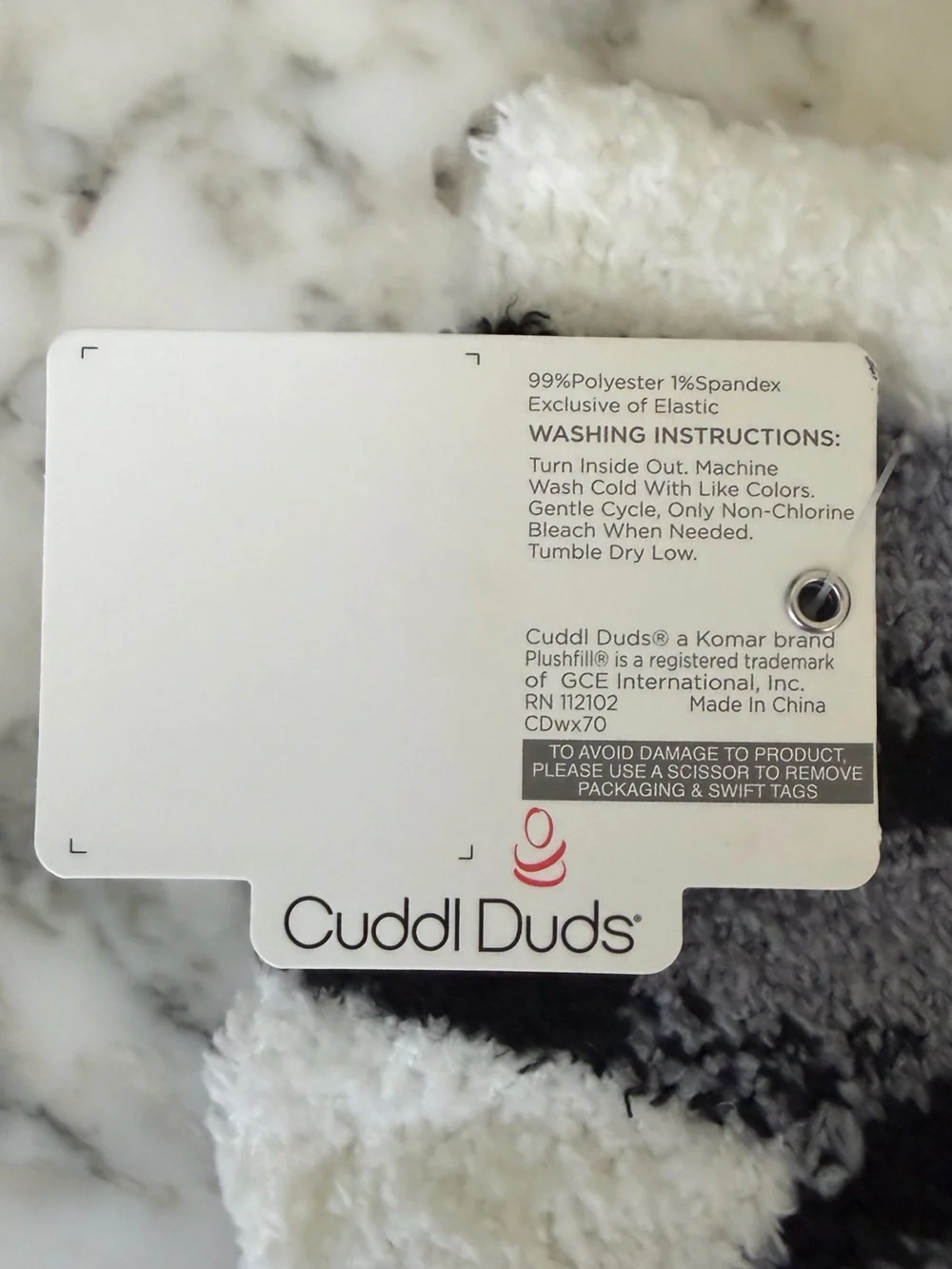 NWT Cuddl Duds Plushfill Cozy Comfort Lounge Socks – 2 Pairs 🧦🧦